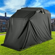 BENTISM Heavy Duty Motorcycle Cover Storage Sheds Garage All Season Outdoor Protection,600D Oxford Durable and Tear Proof Waterproof with Lock-Holes & Storage Bag,Fits up to 106"