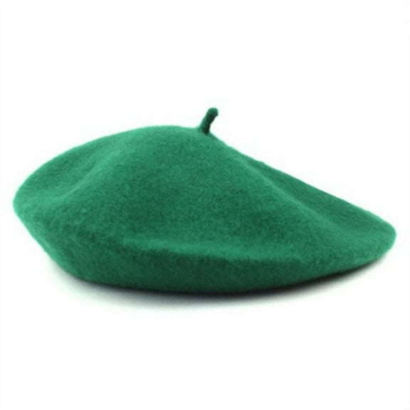 Aobny Green 2024 Womens Hats Vintage Fitted French Beret Solid Beret Everyday Hats for Women Cozy