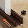 thumbnail image 5 of Whatever You Like-Door Bottom Seal Strip 93cm PVC Soundproof Weatherstrip for Bedroom Doors, Adjustable Width 3.5-5.5cm, Easy Install, Blocks Air Dust Noise (Brown, White, Gray, Black, Or, 5 of 6