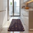 thumbnail image 4 of Dark Purple Sun Moon Star Pattern Kitchen Rug Mat,Kitchen Runner Rugs Non Skid Washable,Decorative Kitchen Floor Mats for Kitchen,Sink,Laundry,17"x47.2", 4 of 7