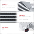 thumbnail image 3 of AJP Distributors Upgrade Universal Tube & Fin Same Side Dual Inlet Outlets Turbo Charger Front Mount Intercooler FMIC JDM Sport 30.0" x 11.0" x 3.0" Aluminum High Flow Light Weight, 3 of 6