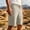 Khaki, variant on Mens Utility Cargo Shorts, Drawstring Waist Mesh Panels with Large Side Pockets, Loose Fit for Urban Streetwear Styling Gray S