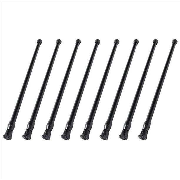 8X Varilla de Tensión Telescópica para Ventana de Baño Telescópica con Barra de Cortina Cargada con Resorte, 40-70 cm