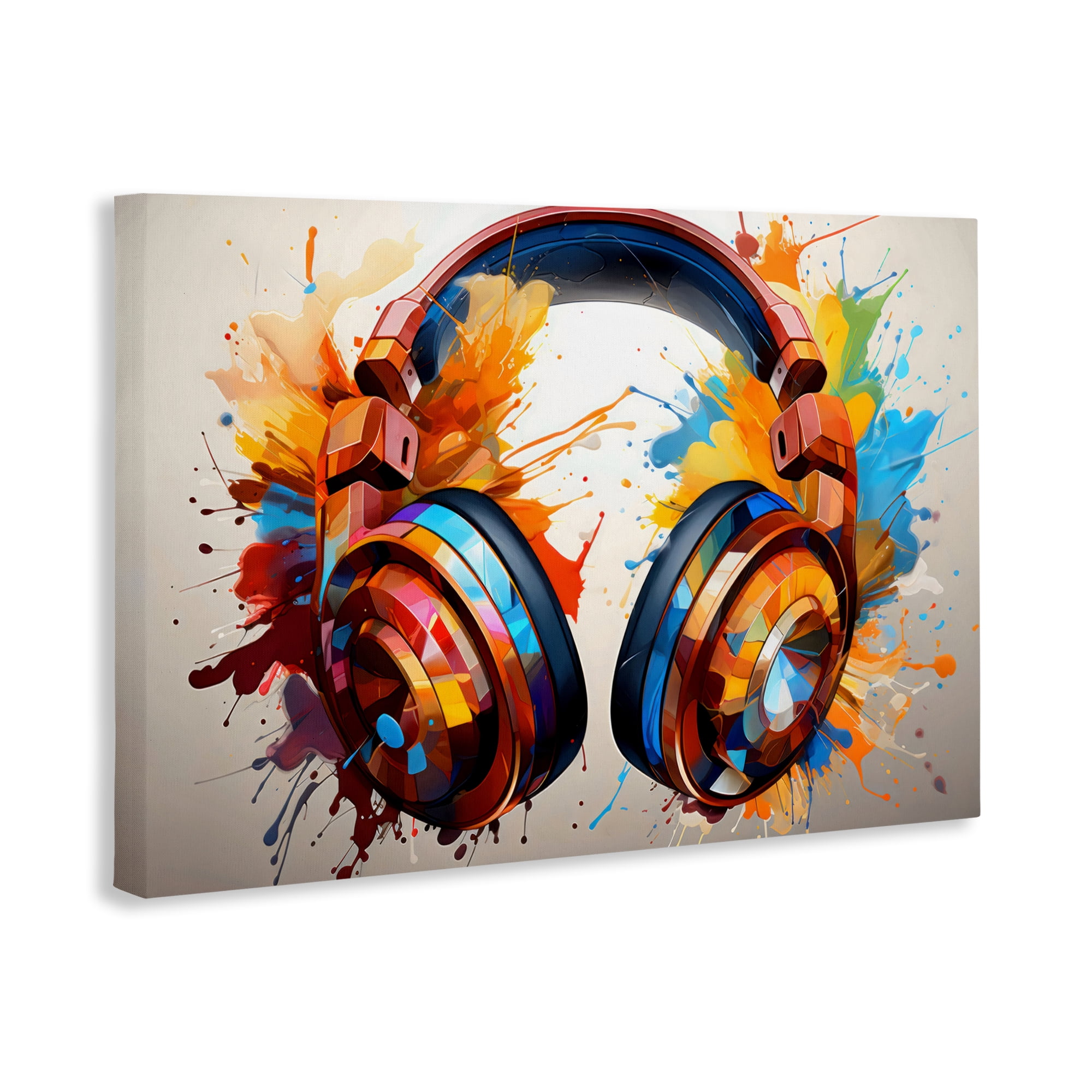 Stupell Industries Music In Color Splatter Canvas Wall Art, design by Creative Studio