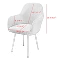 thumbnail image 3 of Fun protectora para silla de comedor de poliéster Jacquard elástico suave, fun protectora para asiento, fun para asiento de sillón para comedor, hogar, cocina gris Gloria fundas de sofá de comedor, 3 of 9