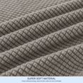 thumbnail image 4 of 2024 Textured Grid Stretch Sofa Cover Couch Slipcover with Separate Cushion Cover(Gray  Sofa), 4 of 6