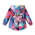 thumbnail image 4 of Hotiary Infant and Toddler Girls Lightweight Coats with Hood Spring and Autumn Outwear Coat Zipper Diamond Checkered Print 9M-15T, 4 of 4