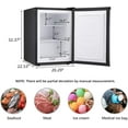 thumbnail image 6 of KNDKO 3.2Cu.ft Upright Freezer, Compact Freezer with Removable Shelves, Adjustable Thermostat for Home/Kitchen/Office, Black, 6 of 8