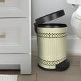 thumbnail image 3 of nu steel 5 Liter Round Small Metal Step Trash Can Wastebasket,Garbage Container Bin-for Bathroom,Powder Room,Bedroom,Kitchen, Craft Room,Office-Removable Liner Bucket-8"x 8"x12"–Ivory  STP-10-IVORY, 3 of 7