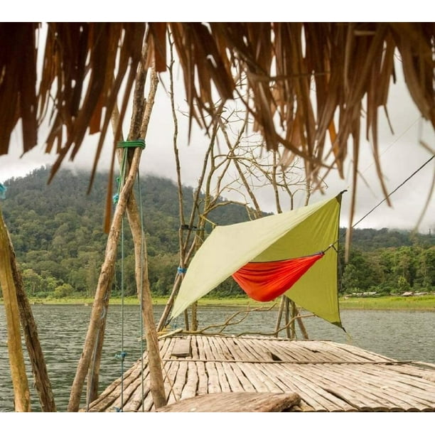 10 x 10 FT Lightweight Waterproof RipStop Rain Fly Hammock Tarp