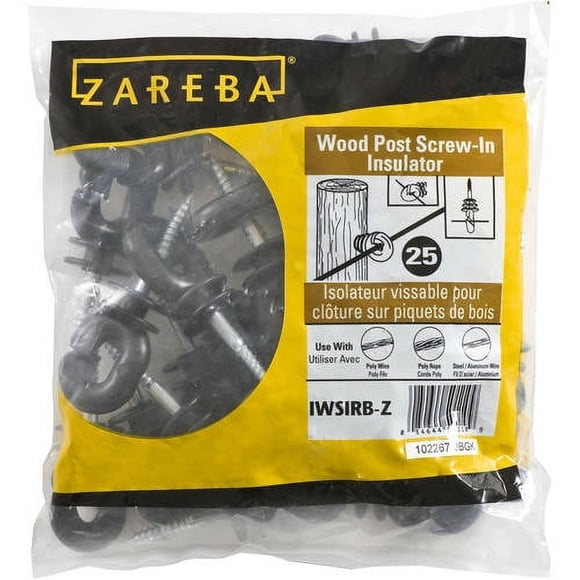 Zareba IWSIRB-Z Ring Insluator, 25 per Bag