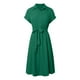thumbnail image 4 of Vestido camisero midi elegante con cuello en V para mujer - Vestido informal de manga corta y largo hasta la rodilla - Atuendo de verano para fiestas de trabajo, 4 of 6