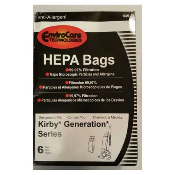 18 KIRBY HEPA BAGS FOR GENERATION SERIES VACUUM 2BELTS