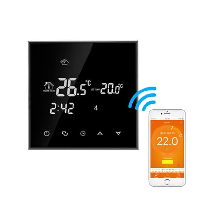 Water Floor Heating Thermostat Smart WIFI Programmable Temperature Controller LCD Display Touchscreen