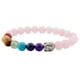 thumbnail image 2 of Un montón de preciosas budistas, brazalete para mujer, niña, , 7 estilos. Rosado Zulema Brazalete de cuentas de Buda de cristal, 2 of 5