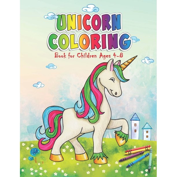 Download Unicorn Coloring Book For Children Ages 4 8 Paperback Walmart Com Walmart Com