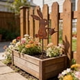 thumbnail image 4 of Metal Bunny Garden Stake,Outdoor Patio Planter Decor,Easter Spring Layout Ornament,Sturdy Weatherproof Craft Design,Vintage Style Decorative Accent,Indoor Outdoor Universal Decor, 4 of 7