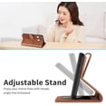 thumbnail image 5 of Compatible with Samsung Galaxy A20 Wallet Case Women Leather Flip with Wrist Strap Kickstand Magnetic Shockproof with Card Holder Protective Case for Samsung Galaxy A20 / A30 Life Tree Brown, 5 of 14