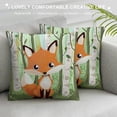 thumbnail image 3 of ONETECH Forest Animal Pillow Covers Fox Decorative Throw Pillowcases for Sofa Couch Kids Classroom Decor, 3 of 5