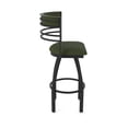 thumbnail image 4 of 860 Hunter 36" Swivel Bar Stool with Black Wrinkle Finish and Canter Pine Seat and Back, 4 of 5
