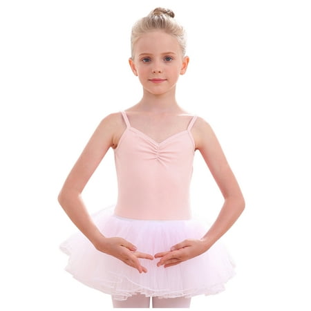 

Fesfesfes Toddler Girls Dancewear Suits Children s Dance Outfit Leotard Clothes Summer Jumpsuit Sling Cross Back Training Clothes Ballet One-piece Gym Suit Rubber Band Skirt Set Spring Saving Sale