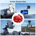 thumbnail image 4 of ABDFHE-5pcs Adhesive Sticky Pads for Suction Cup Car Phone Mount, 3.15" Clear Double-Sided Circle Tapes Replacement for Windshield/Dashboard Phone Holder Base, Strong Gel Sticker for Dash Cam, GPS, 4 of 4