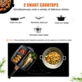 thumbnail image 2 of KFFKFF 2 Burners Ceramic Glass Stove Top Touch Control 24 inch Electric Cooktop, 2 of 9