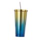 thumbnail image 1 of Taza de 500 ml BLESIY Tumbler con paja Oro, 1 of 5