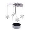 thumbnail image 3 of Candelero giratorio giratorio con luz de té, candelabro de metal para decoración del hogar de Navidad, candelabro de metal Scienceny JJ8918-08B, 3 of 5