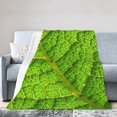 thumbnail image 2 of Manta de hojas verdes, manta de franela para plantas, manta de felpa suave con hojas gigantes, diseño de hojas para sofá cama y sofá, manta de hojas con diseño de hojas para amantes de las plantas, 2 of 7