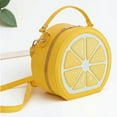 thumbnail image 2 of KKLDOGS Lemon Purse for Women Cute Fruit Shaped PU Purse Crossbody Novelty Shoulder Bag Trendy Mini Stylish Top Handle Bags, 2 of 12