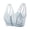 Blue, variant on Bras for Women Front Closure Plus Size Delicate Lace Trim Wide Band Invisible Under Thin Shirts L-5XL