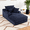 blue, variant on Lovableguy Oversized Chaise Lounge Chair Indoor,67'' Corduroy Boneless Single Cloud Sofa with Side Pockets and Cup Holders,Comfy Upholstered Reading Chair for Living Room Bedroom Apartment,Brown