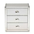 thumbnail image 3 of Allora Metal 3-Drawer Nightstand in Silver, 3 of 9