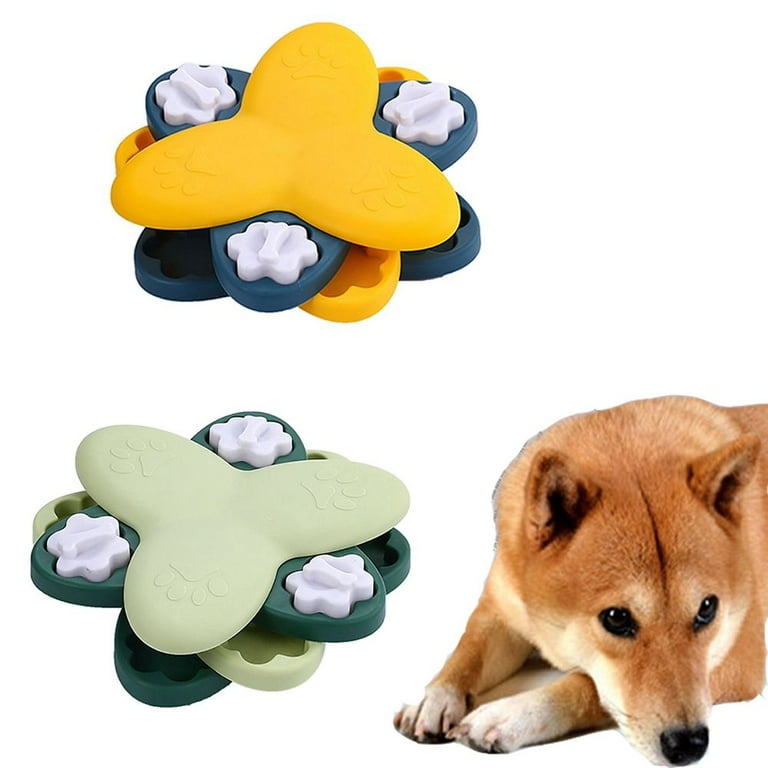 Slow Feeder Dog Bowls Dog Puzzle Toys Adjustable Height Interactive Dog Toys  IQ Training Feeding Tray for Cat Small Medium Large Dogs Puppy Green 