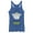 Royal Blue Heather, variant on Women's Toy Story Halloween Squeeze Alien Boo Ghosts Racerback Tank Top Navy Blue Heather Medium