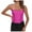 Hot Pink, variant on LARUYEKO Women Fashion Sexy Lace Corset Vintage Bustier Spaghetti Strap Backless Boned Party Crop Top Every Day Corset Self Suck plus Size Corset Belt Long Torso Waist Trainer with Latex on inside