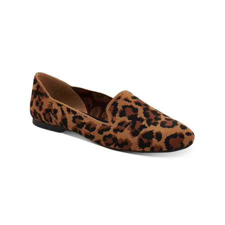 

ALFANI Womens Brown Gingham Knit Machine Wash Safe Cushioned Rorrii Round Toe Slip On Loafers 11 M