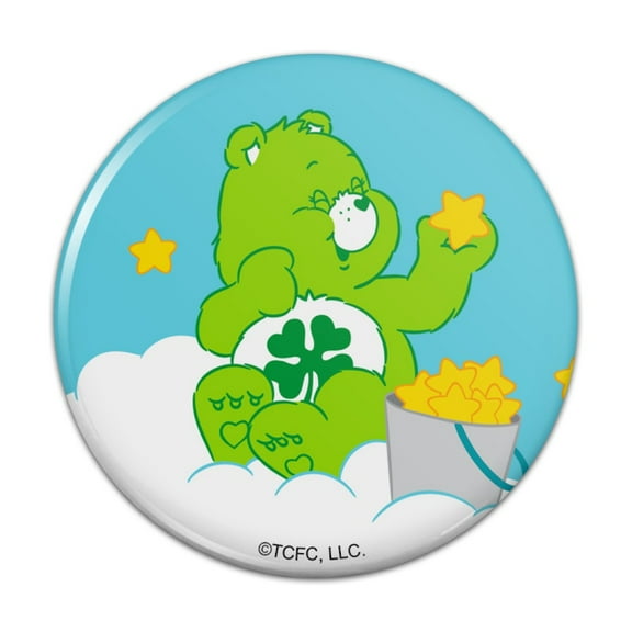 Care Bears Good Luck Bear Kitchen Refrigerator Locker Button Magnet