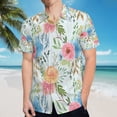 thumbnail image 5 of High Quality Hawaiian Shirts for Men Short Sleeve Aloha Beach Shirt Floral Summer Casual Button Down Shirts Blouses QHG6UH, 5 of 7