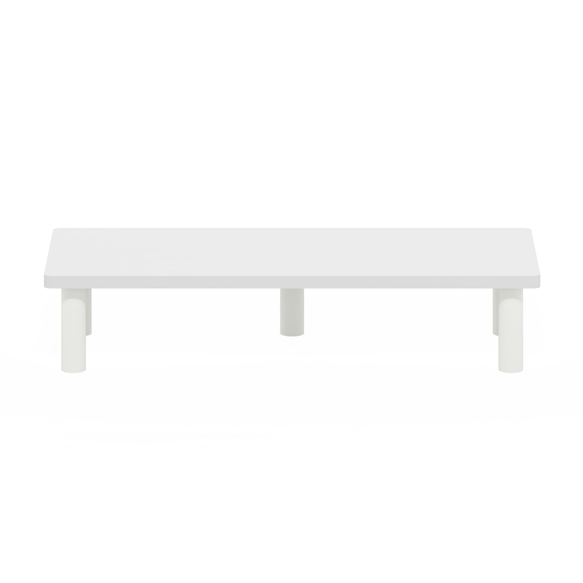 Furinno TURN-N-TUBE Monitor Riser Stand in White/White