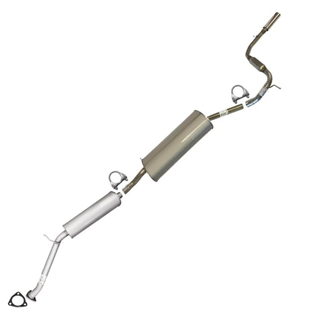 Northeastern Exhaust | Stainless Steel Resonator Muffler Exhaust System Kit Compatible for Honda Odyssey 2002-2004 3.5L | Free Gasket and Clamps Included