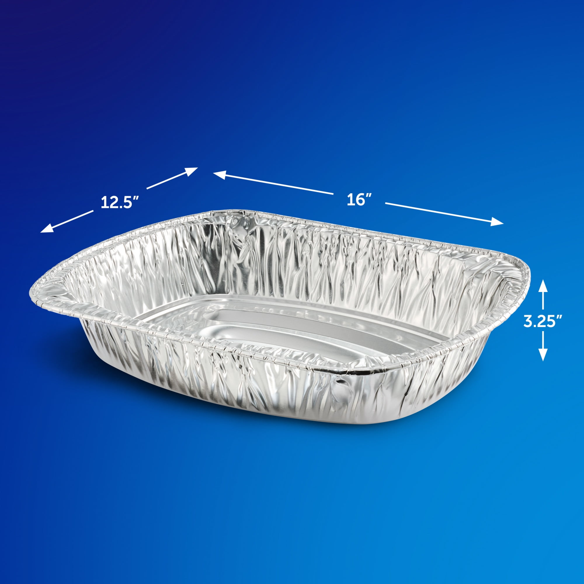 EZ Foil 25 LB Super Roaster Disposable Turkey Pan, 16 x 12.5 x