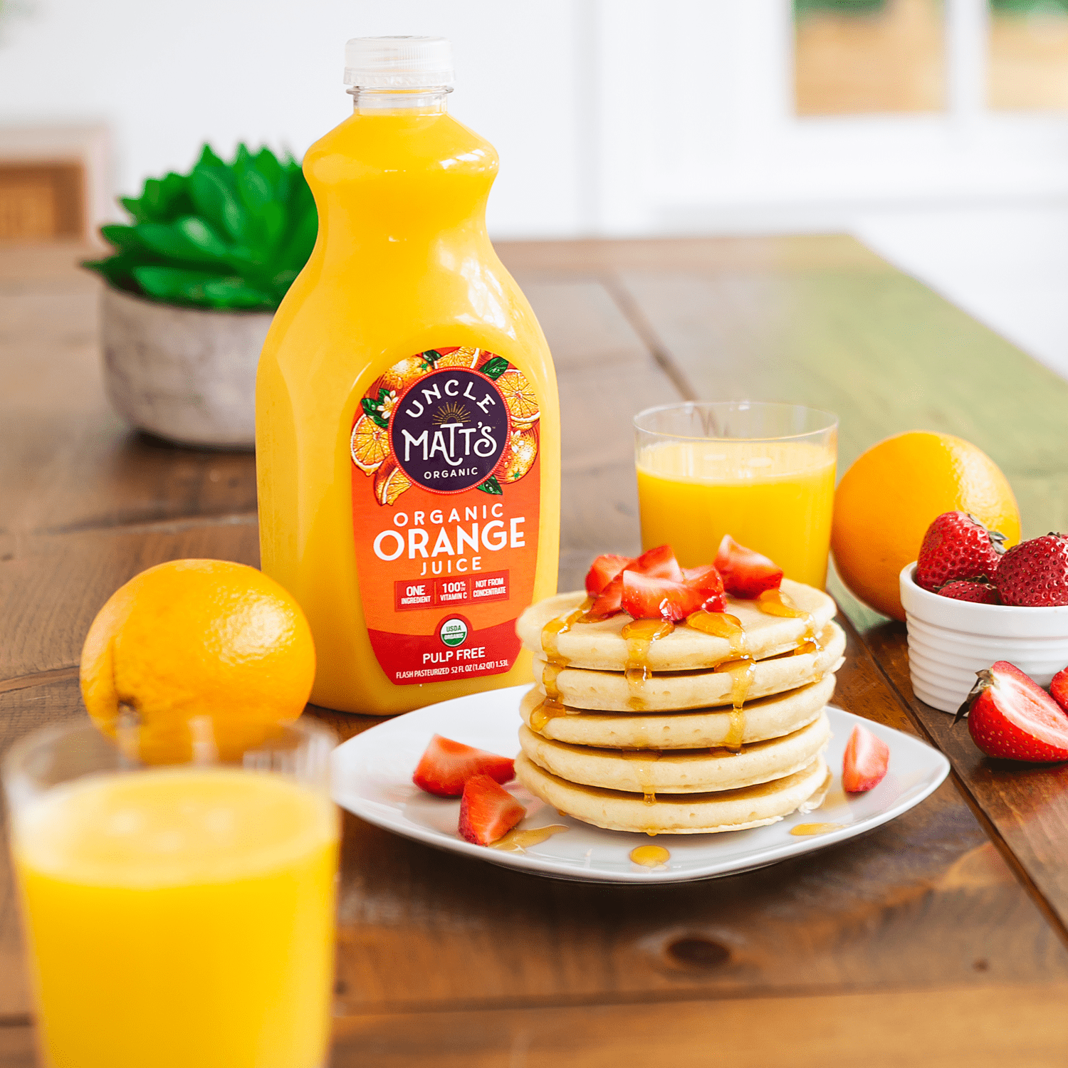 Uncle Matt's Organic Pulp Free Orange Juice, 52 oz