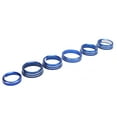 thumbnail image 1 of Audio Knob Ring Climate Control Knob Ring 6PCS AC Audio Headlight Button Covers Blue Short Type Replacement For   4-Wheel Drive Trailer 2018-2020, 1 of 8