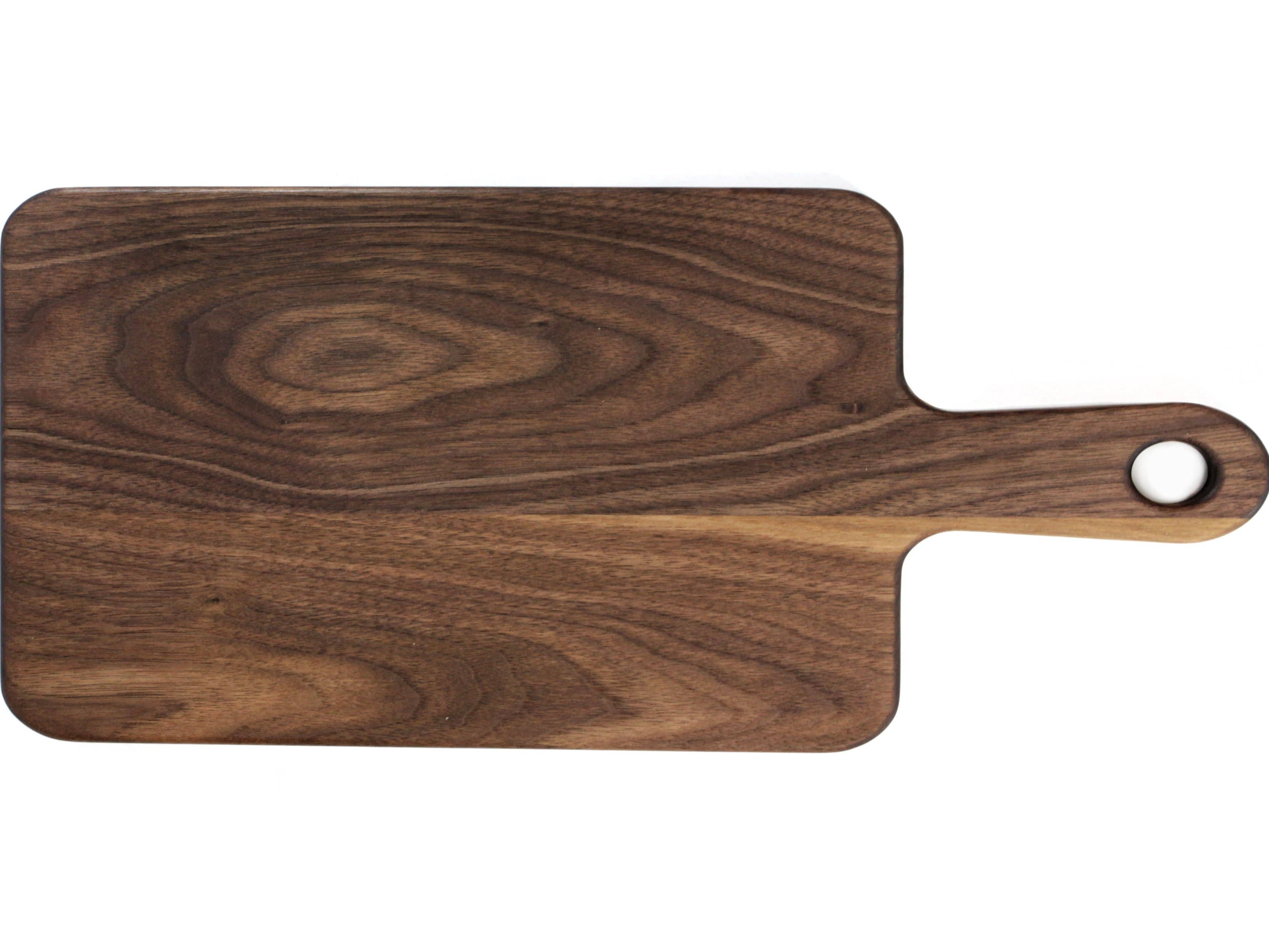 Refine Walnut Cutting Board with Handle and Made in USA