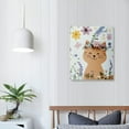 thumbnail image 2 of ZFLMY Cute Cat Canvas Print Modern Art Home Decor for Living Room Bedroom Office, Perfect Gift for Mother's Day, Wedding, Christmas 16x20in, 2 of 5
