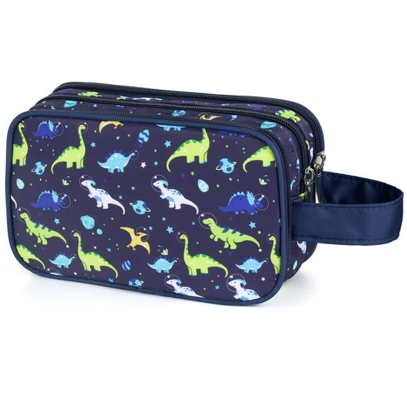 Neceser Vipdeal Dinosaur Kids para niños, impermeable, azul marino
