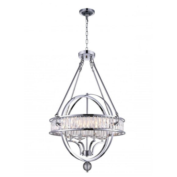 CWI Lighting 9957P20-4-601 4 Light Chandelier with Chrome finish