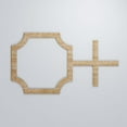 thumbnail image 5 of Ekena Millwork 40 7/8"W x 23 3/8"H x 3/8"T Large Bradley Decorative Fretwork Wood Wall Panels, Red Oak, 5 of 7